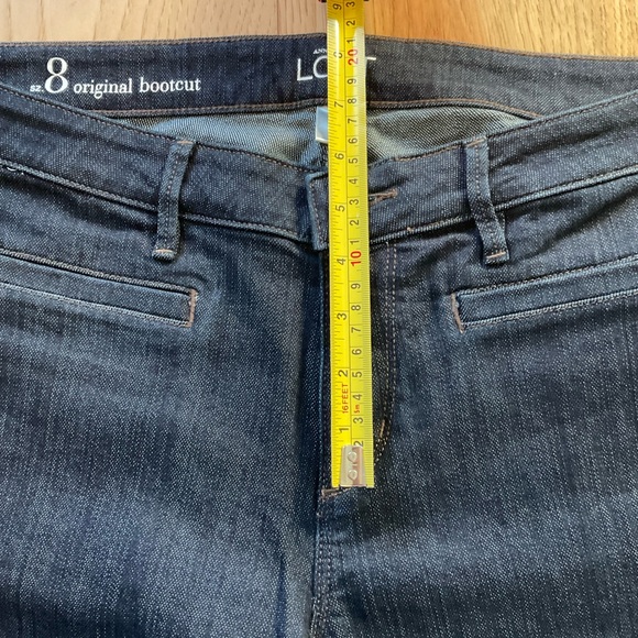 Ann Taylor Loft Dark Wash Boot Cut Jean, Size 8 - Picture 8 of 8